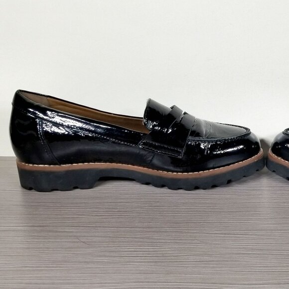 Earthies Braga Slip-on Loafer, Black Leather, Womens Size 5.5 B - Picture 6 of 13